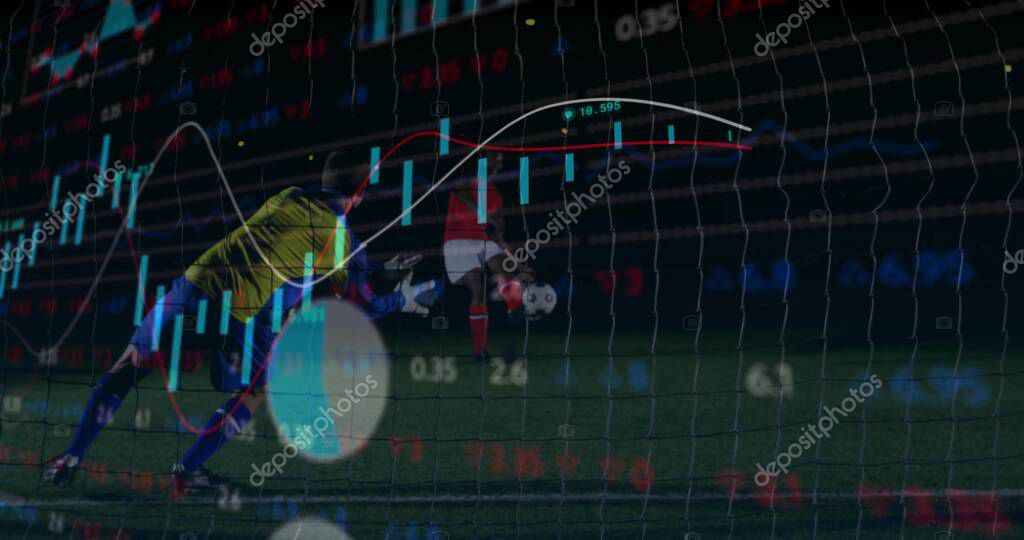 Torwartbekleidung in Aktion